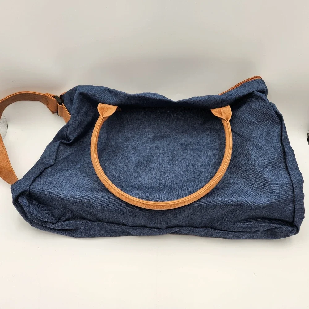 Classic‎ Courier Bag AARP Blue Pockets Handles and Adjustable Strap Utility